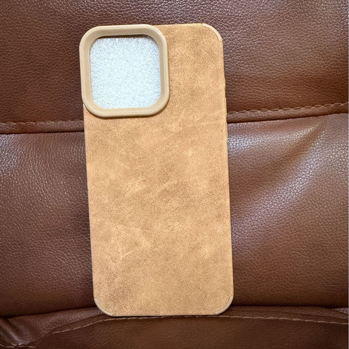 Suede Leather Phone Case for iPhone Series with Shockproof Protection